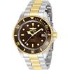 INVICTA Pro Diver 35701 Orologio da Uomo - Impermeabile - Analogico - Movimento Automatico - acciaio inossidabile con quadrante marrone - 40mm