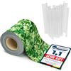 Garronda Strisce frangivista in PVC 19 x 35 cm con Clip di Fissaggio, Ombreggiante per Recinzione da Recinzione Giardino e ringhiera Balcone, Schermo Privacy Esterno GD-0173 Verde Foglia