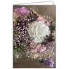 Afie 68-4032 - Biglietto fotografico con fiori di ortensia bianco rosa, formato chiuso, 17 x 11,5 cm, interno bianco per scrivere il tuo messaggio di auguri, consegnato con una busta, creato e