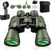 GAOUTO Binocolo 20 x 50 per adulti, binocolo HD con visione notturna, binocolo compatto con clip per telefono, binocolo per esterni, impermeabile, prisma BAK4, per escursionismo, crociera, viaggi