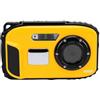 Tangxi Fotocamera Subacquea HD, Fotocamera Subacquea Selfie Selfie da 48 MP 5 M con Display LCD da 2,4 Pollici, Zoom 16X, Microfono Integrato, per Immersioni in Campeggio e Snorkeling (YELLOW)