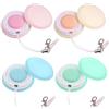 LOORGVEL 4 pezzi Pulitori Schermo Smartphone Macaron Doppia Faccia Microfibra e Tessuto Compatto e Portatile con Moschettone per Pulizia Touchscreen e Lenti Cellulari Colore Colore Casuale