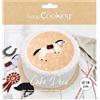ScrapCooking - Disco di pasta di zucchero cavallo Ø 18 cm - Decorazione torta commestibile - Stampa Campo di equitazione - Decorazione di compleanno - Beige - 7336