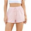 Starblazia Pantaloni da pigiama da donna con elastico in vita, pantaloni pigiama, rosa, XXL