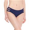 Ocean Blues Slip Bikini Donna in Blu Navy, Taglia M - Vita Media con Tagli Laterali