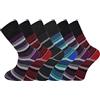 SOCK-TEC Calzini da uomo non elastici per diabetici, 6 paia, in cotone, taglia 39-46