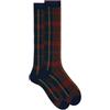 Gallo Calze lunghe uomo cotone fantasia tartan AP516445 navy