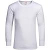 ITRAT® Maglia intima termica da uomo a maniche lunghe, maglietta termica calda, strato di base per l'inverno, taglia S-XXL, bianco, XXL
