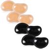uinnossvc 4 paia di inserti in silicone per reggiseno, inserti adesivi per reggiseno, inserti rimovibili per bikini, imbottiture per bikini, cuscinetti autoadesivi per reggiseno, cuscinetti per reggiseno in
