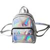 PRETYZOOM - Zaino olografico per donna, con ologramma Flora Bama, borsa a tracolla olografico, per scuola, per ragazze, colore: grigio, Grigio (Grigio) - ZXZXC57PAJ2LZL134C5194