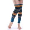 zfyanssee 1 paia di calze da donna a righe etniche a maglia di lana senza piedi al ginocchio calzini di Natale calzini di copertura del polsino dello stivale calzini, Blu, Etichettalia unica
