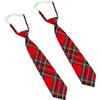 BORFUE 2 cravatte scozzesi in tartan Royal Stewart, cravatta leggera scozzese Clan Cravatta per matrimoni, sposo, testimoni dello sposo, missioni, balli, regali