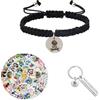 Wasise Jiu Jitsu Gifts - 3 regali per judo da uomo, 50 adesivi per judo, braccialetto e portachiavi, ottimo regalo per appassionati di jiu jitsu artisti marziali, regali per appassionati di arti