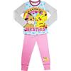 Pokémon Pigiama Ragazze Gaming Gamer Character Abbigliamento da Notte, Set da 2 Pezzi, Rosa/Grigio, età 9-10 Anni