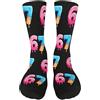 Zidoley 67 Socks - Calzini divertenti con scritta Six Seven, unisex, 67 meme con design grafico alla moda, A, 36-46