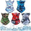 BNJZWJJ 5 ghette per il collo, maschera traspirante, lavabile, per pesca, ciclismo, corsa, escursionismo, bandana mimetica, Multi, 45 X 24cm
