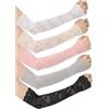 Abeillo 5 paia di maniche da donna in pizzo senza dita maniche floreali cave braccia copertura più calda lunghezza gomito maniche in pizzo per coprire le braccia per le donne