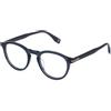 Police Vplr63 Occhiali, Shiny Transparent Dark Grey, Regular Unisex-Adulto