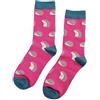 Purple Possum® Hedgehog - Calzini da donna con ricci, in misto cotone, da donna, taglia 4-7, Hot Pink, Etichettalia unica