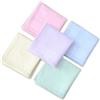 Zcbzbn 5pcs Solido Colore Donna Cotone Fazzoletti Fazzoletti Tessuto Panno Panno Per Uso Quotidiano E Festa Di Matrimonio, 40 X 40 cm, Multicolore, M