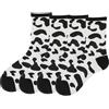Healvian 2 paia di calzini di mucca di cotone calzini per ragazze donne casual originali divertenti calzini di mucca regalo lungo polpaccio design casual calzini con motivo a mucca