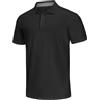 ANGEL CITIZ Polo da golf da uomo, vestibilità asciutta, da uomo, a maniche corte, casual, da lavoro, nero, L