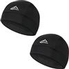 TAGVO 2 Berretto da Corsa Skull cap, Assorbe Sudore e umidità, Traspirante, Elastico Cappello con Cappuccio con Teschio,Fodera per Casco sotto i Cappelli per Copricapi,Motocicletta Sportivo Cappello