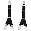ericotry 1 paio di reggicalze a forma di Y nero regolabili con clip in metallo reggicalze elastiche corsetto reggicalze
