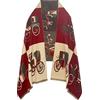 EETU EXTREE Sciarpe da donna Pashmina Scialle Wraps per Abiti da Sera Inverno Grande Poncho Cape…, Vino rosso, Medium