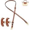 DARENYI Longchamp, mini tracolla in pelle marrone regolabile per borse
