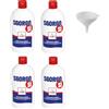 MAGIT LT. 4 DISOTTURANTE Disgorgante Scarichi Professionale, Sgorgante WC Lavandino Doccia, Sturatubi Scioglie residui di Capelli, Grasso, sapone ed altro organico. Azione Rapida +IMBUTO OMAGGIO