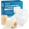 Kimihome Hydrocolloid Roll Gel Bandages - 2.56in*9.8ft*2 Roll Hydrocolloid Bandages Patch with Self-Adhesive - Cut-to-Size, Ultra Absorbent Tape for Blister, Acne Care