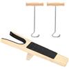 OGANAZI Boot Jack e 2 ganci per stivali Boot Buddy Welly Boot Remover con superficie in gomma antiscivolo per unisex donne uomini cowboy trampolieri per tutti i tipi di stivali e scarpe Dubbin per