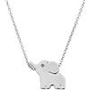 ELBLUVF, collana in acciaio inox placcata oro 18 ct, con elefante portafortuna, gioielleria per tutti i giorni e acciaio inossidabile, colore: Silver, cod. UJ67HJ7JUM9