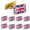 Omnisexual Confezione da 12/24/50/100 spille da bavero con bandiera Union Jack del Regno Unito, acquisto in blocco - spille da bavero in metallo per borse e vestiti, distintivi patriottici britannici del Regno