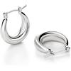 LILIE&WHITE Orecchini Dorati per Donna - Anelli Eleganti, Resistente alla Scoloritura, Regalo per Ogni Occasione
