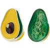 DEARMAMY Orecchini Bottone Avocado in Argento 2 Pezzi Leggeri e Comodi per Donna Stile Unico e Versatile per Feste e Uscite Casual