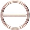 PIERCINGLINE Piercing per capezzoli in titanio con clicker ad anello, oro rosa, nero, oro, argento