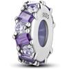 Parmuz in Argento Sterling 925 Clip charm Compatibile con Bracciale e Collane Spacer Ciondoli di perline ferma per braccialetti con ciondoli Regalo di gioielli per donna