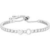 Halora Braccialetto Tennis in Argento Sterling per Donna, Braccialetti Regolabili con Iniziale Cuore A-Z Ipoallergenici Gioielli Regalo per San Valentino Compleanno per Ragazze Amiche Figlia Sorelle