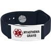 LSxAB Braccialetto da uomo con allarme medico per le donne ID emergenza allarme salute inciso al laser braccialetti da polso regolabili in silicone, Silicone, Nessuna pietra preziosa