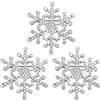 BORFUE 3 spille a forma di fiocco di neve, in argento, con cristalli, per matrimoni, banchetti, gioielli da donna, Metallo