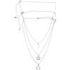 Healeved 3 collane in acciaio inossidabile con sole, luna e stella, alla moda, gioielli dell'amicizia per donne, delicati sulla pelle, regalo per compleanni e vacanze