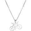 Niaspi Collana minimalista con ciondolo a forma di bicicletta da donna, in acciaio inossidabile, ipoallergenica, regolabile, piccola, carina, per bicicletta, creativa, cartone animato, personalizzato