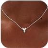 Milacolato Collana Con Iniziale Personalizzata Nome Collana Argento 925 Donna Placcata Oro 18K Ciondolo Collana Con Lettera Iniziale Regalo Ragazza Mamma Compleanno-SY