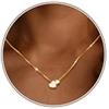 JeweBella Collana Cuore Argento 925 Donna Ragazza Collana Zirconia Pendente Collana Placcato Oro 18K Catena Ciondolo Collane Regolabile Argento Oro Rosa Regali Gioielli Festa