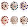 BOXOB 6 paia di magneti Hijab, forti magneti Hijab, 6 colori, con strass, per sciarpe, hijab, hijab, sciarpe, musulmani, hijab