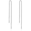 CHENGMEN Orecchini a catena in argento Sterling 925 per donne e ragazze, orecchini lunghi con nappa, regalo per lei, 6 mm, 10 mm, 14 mm, 17 mm, 20 mm, 10 cm, Pelle