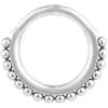 Body CAC 1,2mm Titanio Setto incernierato Clicker Segmento Orecchino Jeweled Daith Helix Piercing Cerchio-Diametro interno 8mm