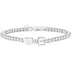 Aretas Braccialetto con iniziale per donne e ragazze, in argento S925, con ciondolo a forma di cuore dalla A alla Z, regalo di Natale e di compleanno per ragazze, figlia, sorella, amici, gioielli, 17+